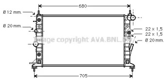 Теплообменник AVA QUALITY COOLING OL2222