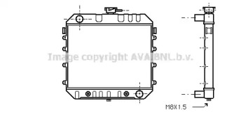 Радиатор, охлаждение двигателя AVA QUALITY COOLING OL2234