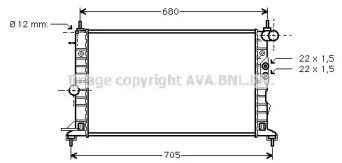 Теплообменник AVA QUALITY COOLING OL2244