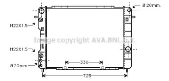 Теплообменник AVA QUALITY COOLING OL2249