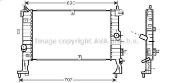 Теплообменник AVA QUALITY COOLING OL2346