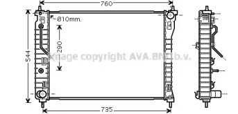 Теплообменник AVA QUALITY COOLING OL2434