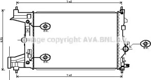 Теплообменник AVA QUALITY COOLING OL2545