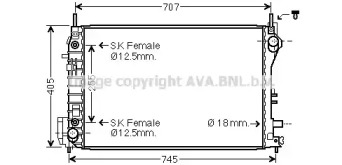 Теплообменник AVA QUALITY COOLING OL2559