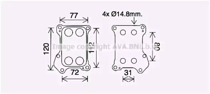 Теплообменник AVA QUALITY COOLING OL3688