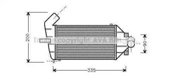 Интеркулер AVA QUALITY COOLING OL4262