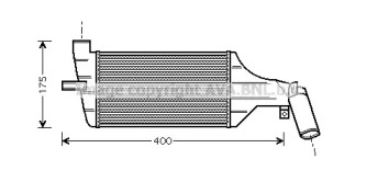 Интеркулер AVA QUALITY COOLING OL4325