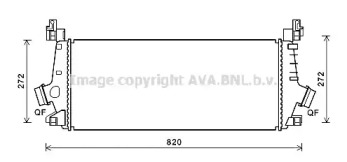 Интеркулер AVA QUALITY COOLING OL4640