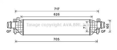 Интеркулер AVA QUALITY COOLING OL4650