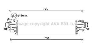 Интеркулер AVA QUALITY COOLING OL4663