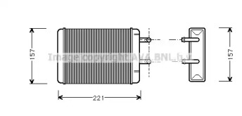 Теплообменник, отопление салона AVA QUALITY COOLING OL6001