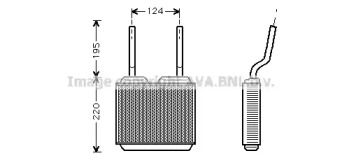 Теплообменник, отопление салона AVA QUALITY COOLING OL6132