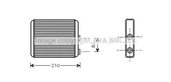 Теплообменник AVA QUALITY COOLING OL6353