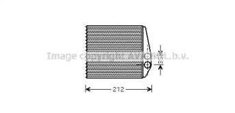 Теплообменник, отопление салона AVA QUALITY COOLING OL6354