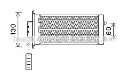 Теплообменник, отопление салона AVA QUALITY COOLING OL6573