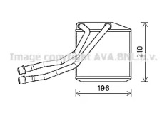 Теплообменник, отопление салона AVA QUALITY COOLING OL6676