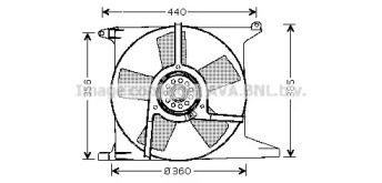 Вентилятор AVA QUALITY COOLING OL7504