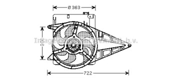 Вентилятор AVA QUALITY COOLING OL7511