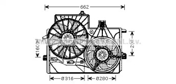 Вентилятор AVA QUALITY COOLING OL7528