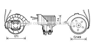 Электродвигатель AVA QUALITY COOLING OL8627