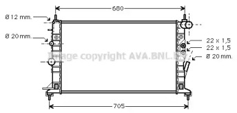 Теплообменник AVA QUALITY COOLING OLA2359