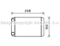 Теплообменник, отопление салона AVA QUALITY COOLING OLA6677