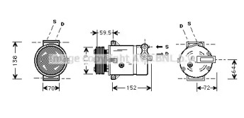 Компрессор AVA QUALITY COOLING OLAK279