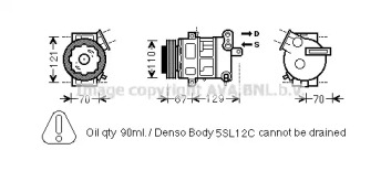 Компрессор AVA QUALITY COOLING OLAK558