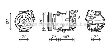 Компрессор AVA QUALITY COOLING OLAK595