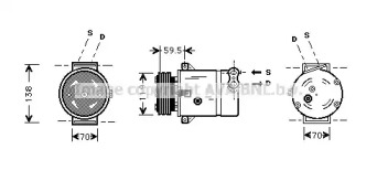 Компрессор AVA QUALITY COOLING OLK273