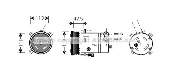 Компрессор AVA QUALITY COOLING OLK277