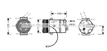 Компрессор AVA QUALITY COOLING OLK287