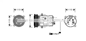 Компрессор AVA QUALITY COOLING OLK290