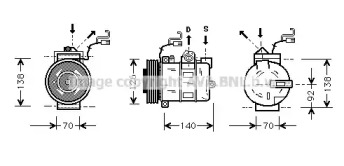 Компрессор AVA QUALITY COOLING OLK327