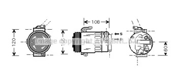 Компрессор AVA QUALITY COOLING OLK350