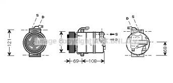 Компрессор AVA QUALITY COOLING OLK358