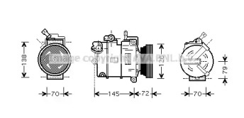 Компрессор AVA QUALITY COOLING OLK376