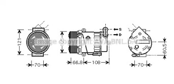 Компрессор AVA QUALITY COOLING OLK389