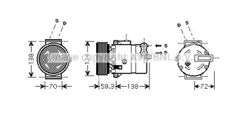 Компрессор AVA QUALITY COOLING OLK413