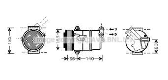 Компрессор AVA QUALITY COOLING OLK428