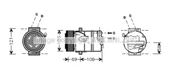 Компрессор AVA QUALITY COOLING OLK445