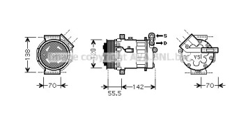 Компрессор AVA QUALITY COOLING OLK447