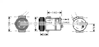 Компрессор AVA QUALITY COOLING OLK463