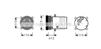 Компрессор AVA QUALITY COOLING OLK493