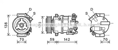 Компрессор AVA QUALITY COOLING OLK578