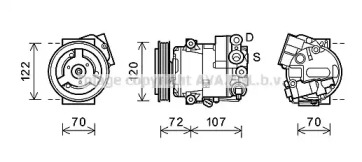 Компрессор AVA QUALITY COOLING OLK595