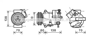 Компрессор AVA QUALITY COOLING OLK607