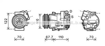 Компрессор AVA QUALITY COOLING OLK608