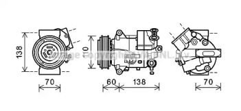 Компрессор AVA QUALITY COOLING OLK616