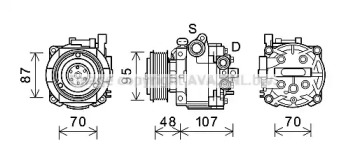 Компрессор AVA QUALITY COOLING OLK659